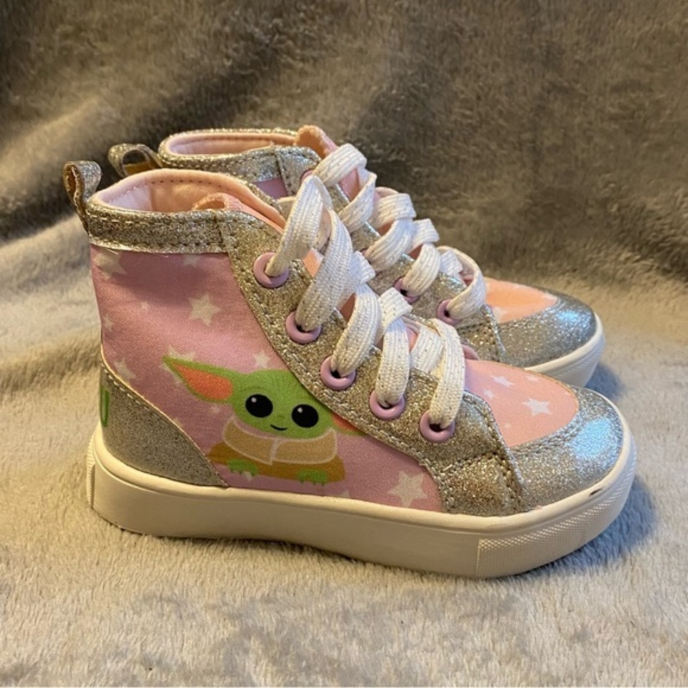 Star Wars Shoes Girls 9‎ Pink Lace Up Shoes New